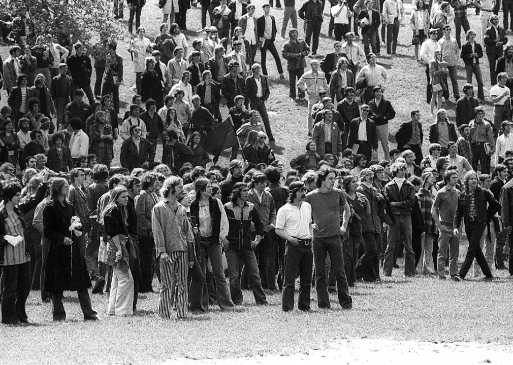 1970: Kent State University anti-war gathering
